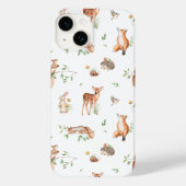 Cute Woodland Animal Friends Pattern Case-Mate iPhone Case (Achterkant)