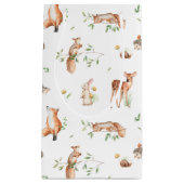 Cute Woodland Animal Friends Pattern Klein Cadeauzakje (Voorkant)