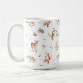 Cute Woodland Animal Friends Pattern Koffiemok (Links)