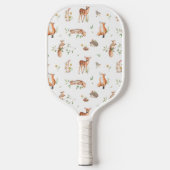 Cute Woodland Animal Friends Pattern Pickleball Paddle (Voorkant)