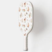 Cute Woodland Animal Friends Pattern Pickleball Paddle (Links)