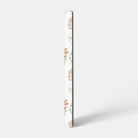 Cute Woodland Animal Friends Pattern Samsung Galaxy Hoesje (Linkerkant)