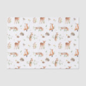Cute Woodland Animal Friends Pattern Tissuepapier (Voorkant)
