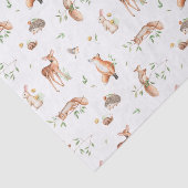Cute Woodland Animal Friends Pattern Tissuepapier (Detail)