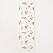Cute Woodland Animal Friends Pattern Yogamat (Voorkant)