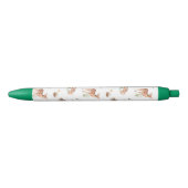 Cute Woodland Animal Friends Pattern Zwarte Inkt Pen (Voorkant)