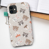 Cute Woodland Animal Kinder Pattern Case-Mate iPhone Case