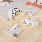 Cute Woodland Animal Kinder Pattern Legpuzzel (Zijkant)