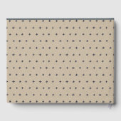 Cute Woodland Animal Leafy Wreate Baby shower Gastenboek (Achterkant)