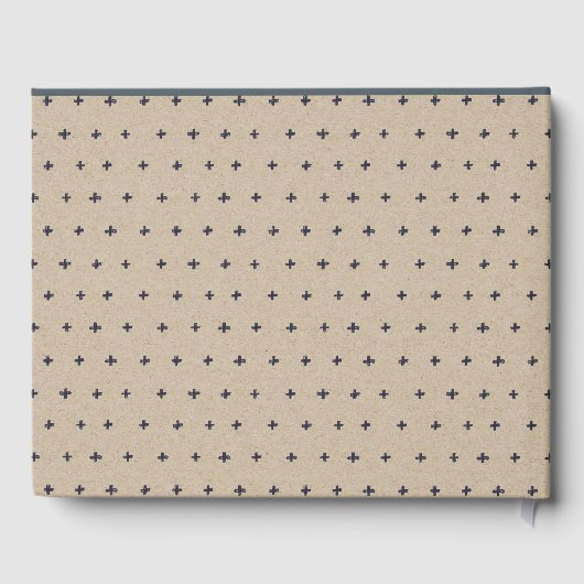 Cute Woodland Animal Leafy Wreate Baby shower Gastenboek (Achterkant)