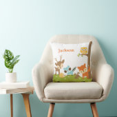 Cute Woodland Animal Nursery Pillow Kussen (Stoel)