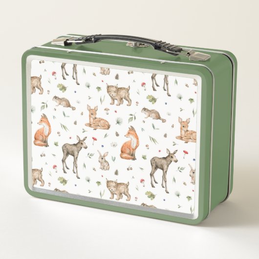 Cute Woodland Animal Pattern (Achterkant)