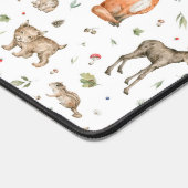 Cute Woodland Animal Pattern Bureaumat (Hoek)