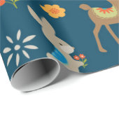 Cute Woodland Animal Pattern Cadeaupapier (Rol Hoek)
