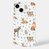 Cute Woodland Animal Pattern Case-Mate iPhone Case (Achterkant)