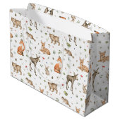 Cute Woodland Animal Pattern Groot Cadeauzakje (Achterkant Gekanteld)