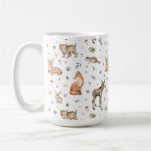 Cute Woodland Animal Pattern Koffiemok (Links)