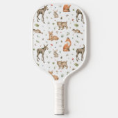 Cute Woodland Animal Pattern Pickleball Paddle (Voorkant)