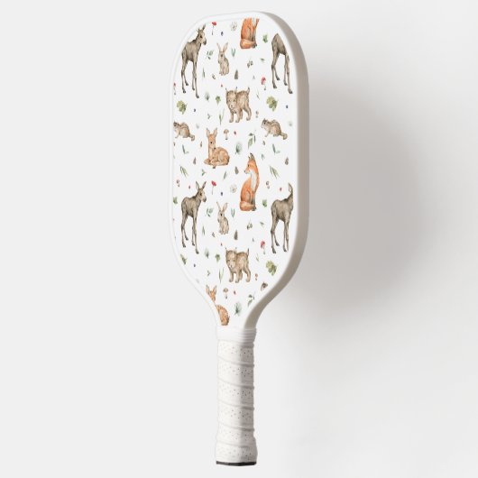 Cute Woodland Animal Pattern Pickleball Paddle (Links)