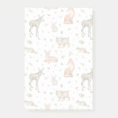 Cute Woodland Animal Pattern Post-it® Notes (Voorkant)