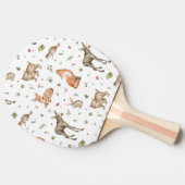 Cute Woodland Animal Pattern Tafeltennisbatje (Zijkant)