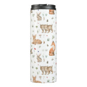 Cute Woodland Animal Pattern Thermosbeker (Achterkant)