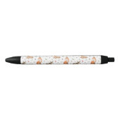 Cute Woodland Animal Pattern Zwarte Inkt Pen (Voorkant)