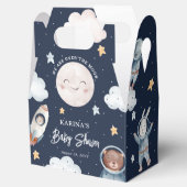 Cute Woodland Animal Space Baby shower Bedankdoosjes (Geopend)