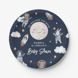 Cute Woodland Animal Space Baby shower Papieren Bordje