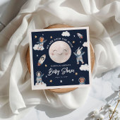 Cute Woodland Animal Space Baby shower Servet