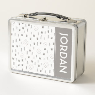 Cute Woodland Animal Track Pattern