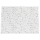 Cute Woodland Animal Track Pattern Groot Cadeauzakje (Voorkant)