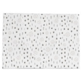 Cute Woodland Animal Track Pattern Groot Cadeauzakje (Achterkant)