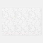 Cute Woodland Animal Track Pattern Inpakpapier Vel (Voorkant)