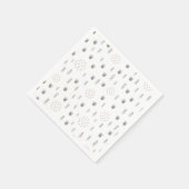 Cute Woodland Animal Track Pattern Servet (Hoek)