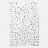 Cute Woodland Animal Track Pattern Theedoek (Verticaal)