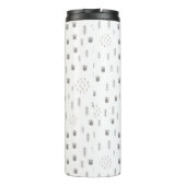 Cute Woodland Animal Track Pattern Thermosbeker (Achterkant)