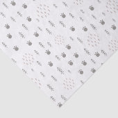 Cute Woodland Animal Track Pattern Tissuepapier (Detail)