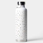 Cute Woodland Animal Track Pattern Waterfles (Rechts)