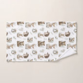 Cute Woodland Animal Watercolour Bad Handdoek (Handdoek)