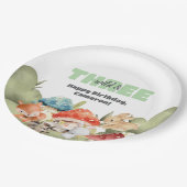 Cute Woodland Animals 3rd Birthday Party Papieren Bordje (Gekanteld)