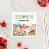 Cute Woodland Animals 7th Birthday Party Servet (Insitu)