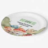 Cute Woodland Animals 9th Birthday Party Papieren Bordje (Gekanteld)