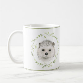 Cute Woodland Animals Baby Hedegel Waterverf Koffiemok