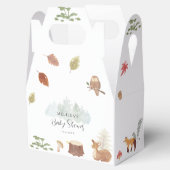 Cute Woodland Animals Baby shower Bedankdoosjes (Geopend)