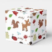 Cute Woodland Animals Baby shower Bedankdoosjes (Achterkant)
