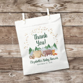 Cute Woodland Animals Baby shower Hartelijk dank Bedankzakje