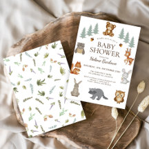 Cute Woodland Animals Baby shower