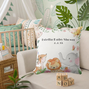 Cute Woodland Animals Baby shower Kussen