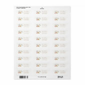 Cute Woodland Animals Baby shower Return Address Etiket (Full Sheet)